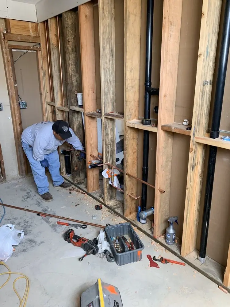Commercial rough-in plumbing for Gas Line Repair in Tomball